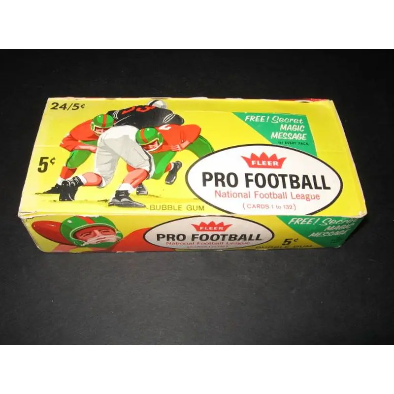 1961 Fleer Football Series 1 Empty Display Box