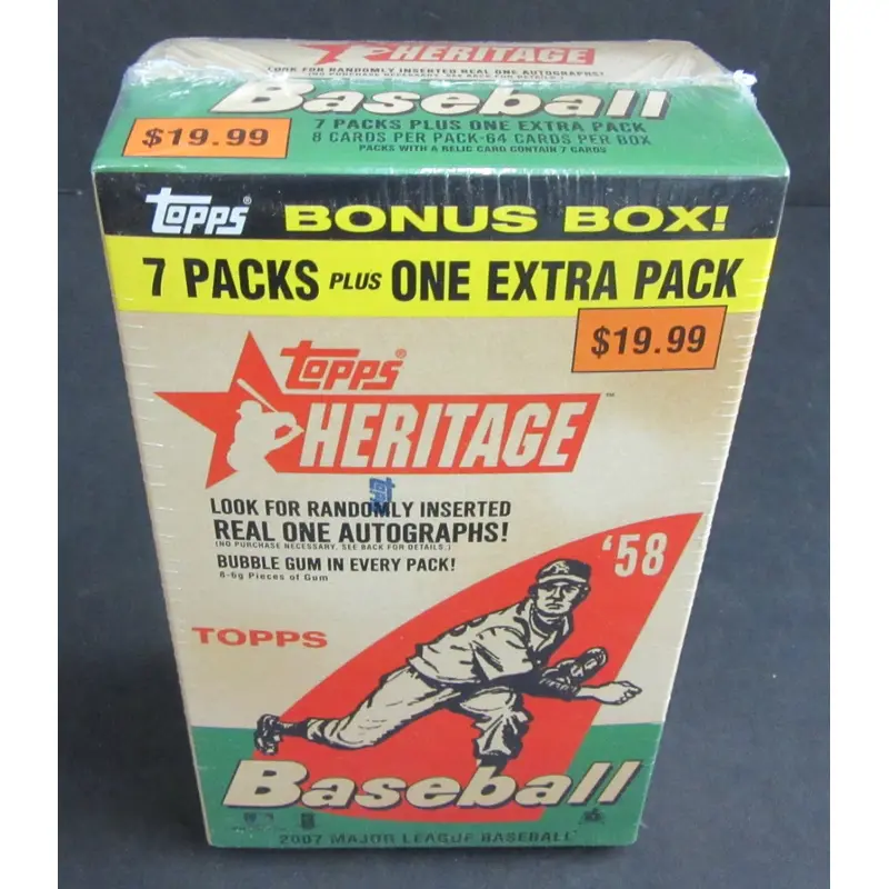2007 Topps Heritage Baseball Blaster Box (8/8)