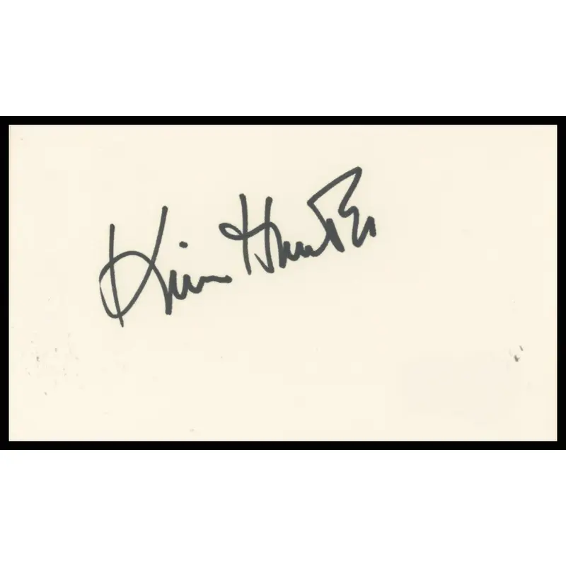 Kim Hunter A Streetcar Named Desire Authentic Signed 3x5 Index Card BAS #BR26831