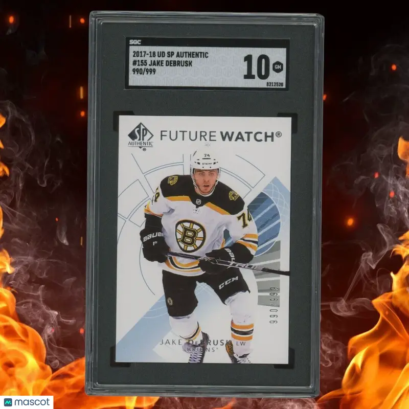 2017-18 SP Authentic JAKE DEBRUSK Future Watch Auto /999 SGC 10 #155