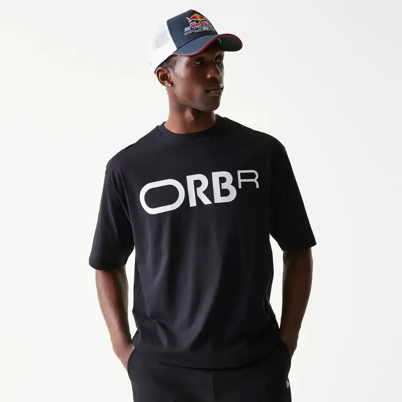 Red Bull Racing Profile Black Oversized T-Shirt