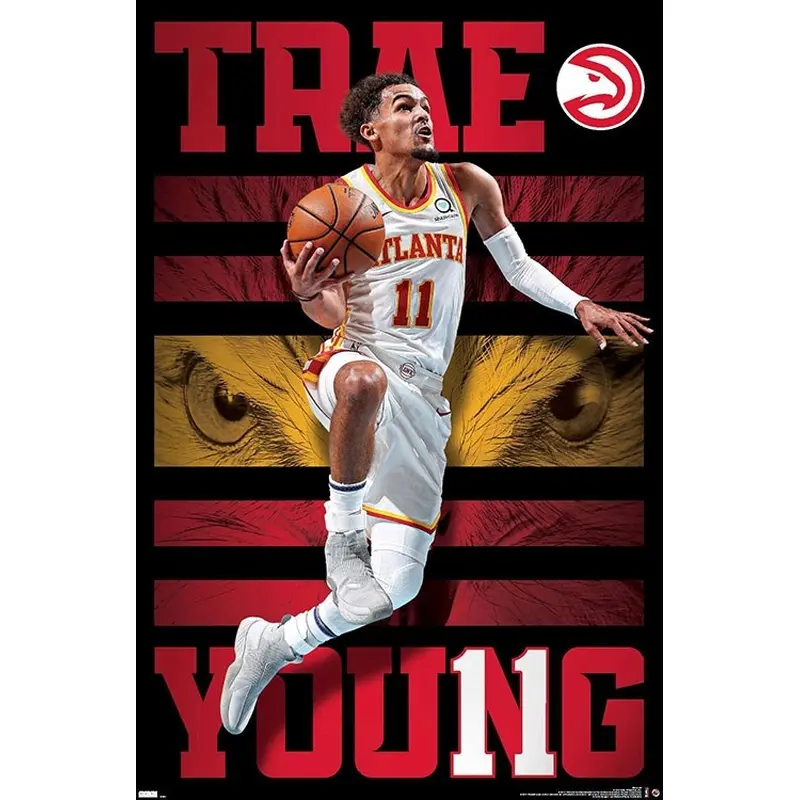 Trae Young "Superstar" Atlanta Hawks NBA Basketball Poster - Trends International 2021