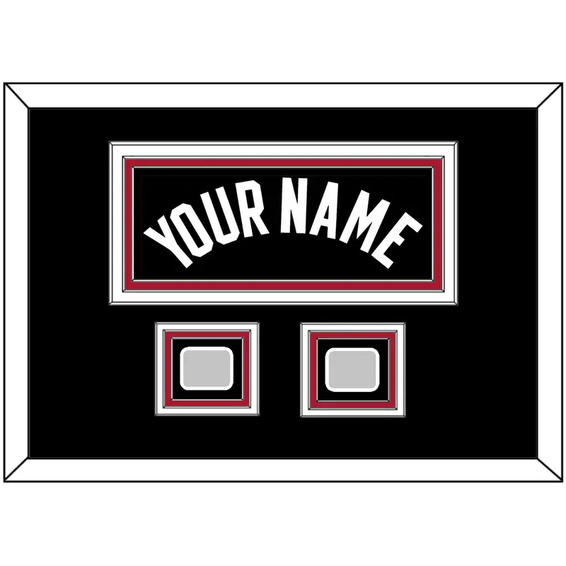 Miami Name & 2 Finals Patches - Road Black (1999-2008) - Triple Mat 5