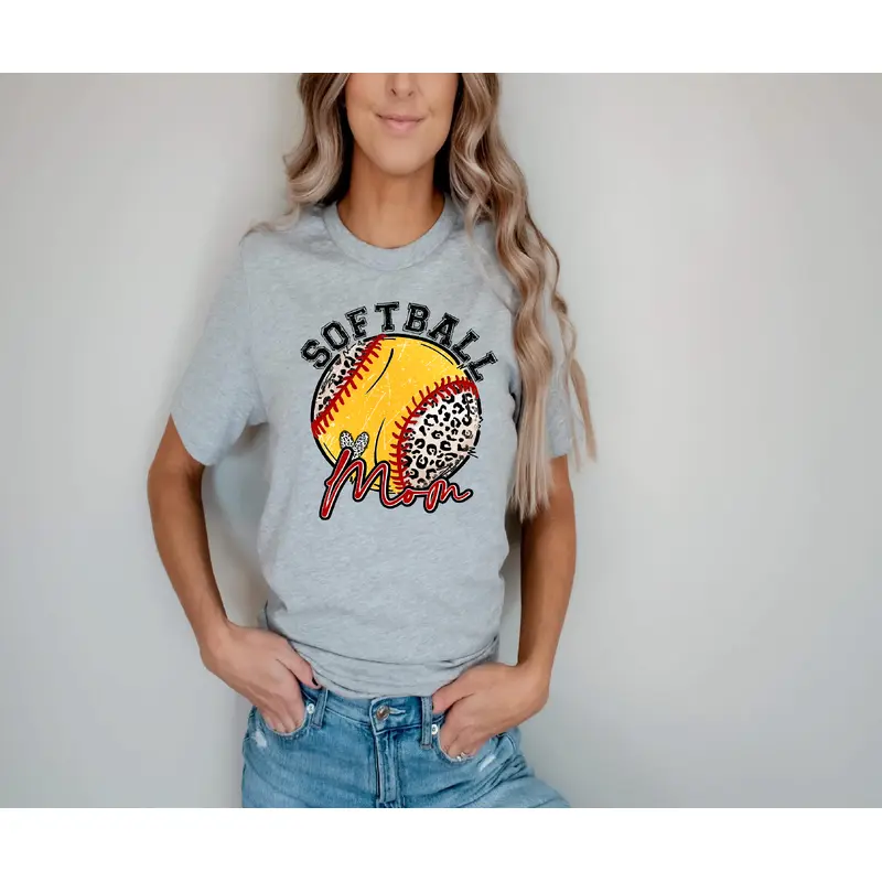 Softball Mom- Leopard Ball