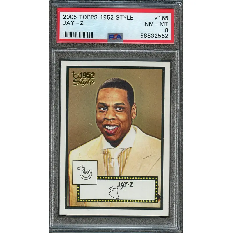 2005 Topps 1952 Style #165 Jay-Z Rookie Card PSA NM-Mint 8 Slabbed RC