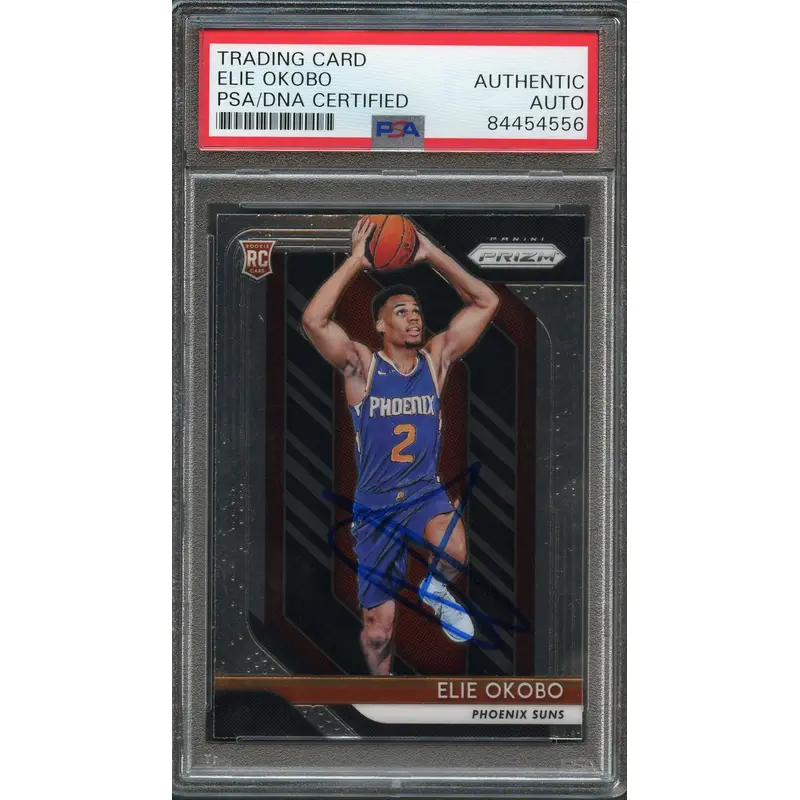 2018 Panini Prizm #299 Elie Okobo Signed Rookie Card AUTO PSA Slabbed RC Suns