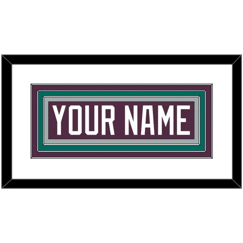 Anaheim Nameplate - Road Purple (1993-2006) - Triple Mat 1