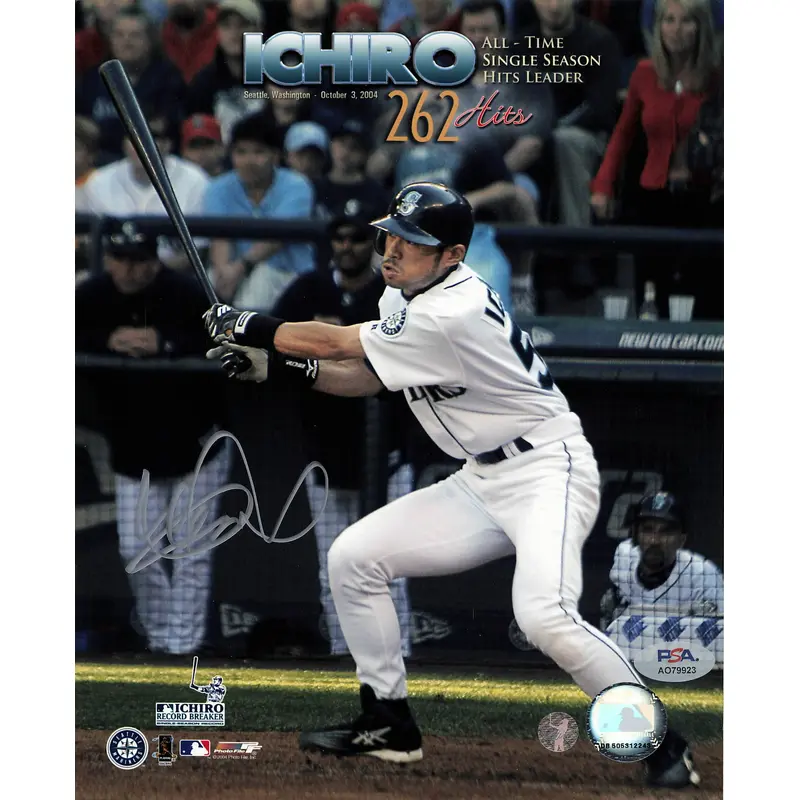 Ichiro Suzuki signed 8x10 photo PSA/DNA Seattle Mariners