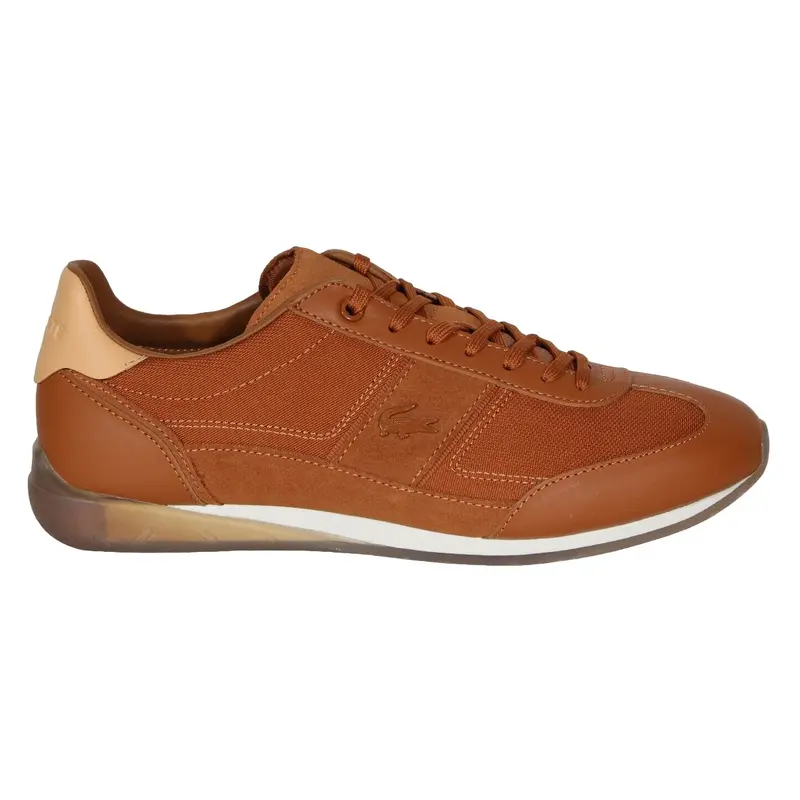 LACOSTE BROWN MENS SNEAKER ANGULAR 222 7-44CMA00272C3