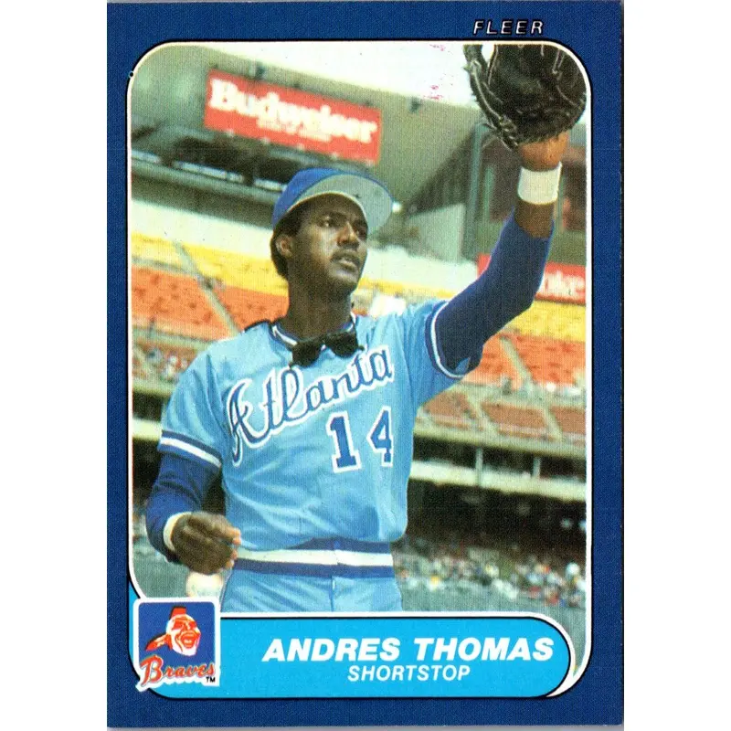 1986 Fleer Update Andres Thomas #U-112