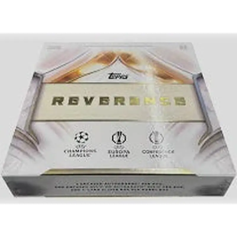 2024-25 Topps UEFA Club Competitions Reverence Soccer Hobby Box - 4 Box Case