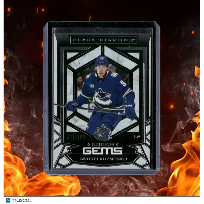 2022-23 Upper Deck Black Diamond Andrei Kuzmenko Gems Rookie 321/399 #RG-AK