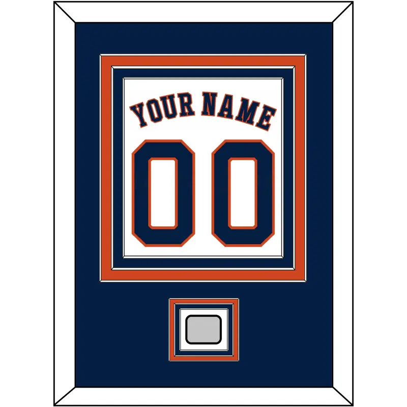 Houston Name, Number & World Series Jersey Patch - Home White - Triple Mat 2