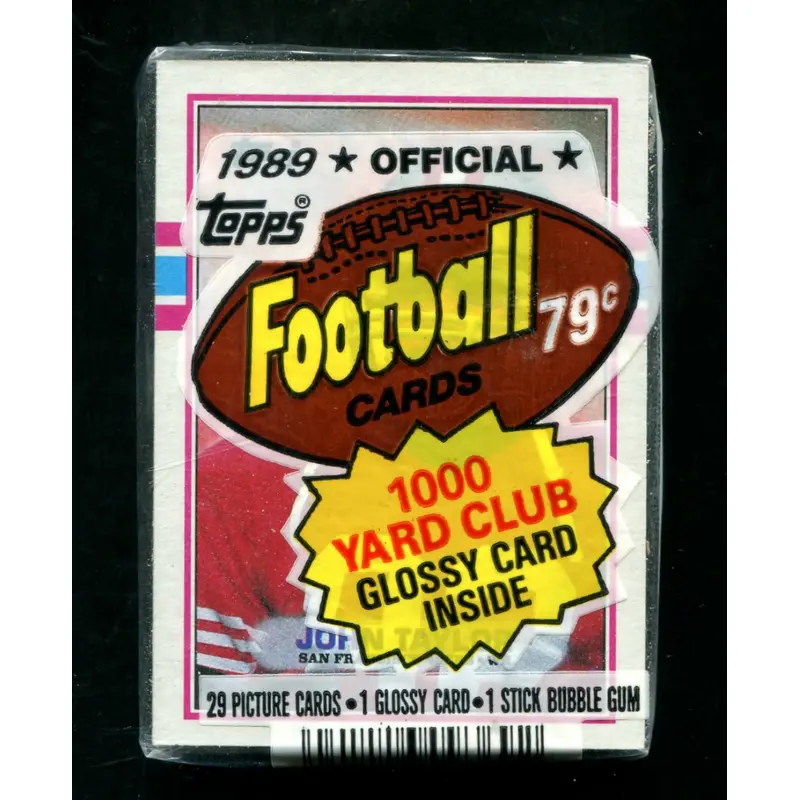 1989 Topps Football Unopened Cello Pack