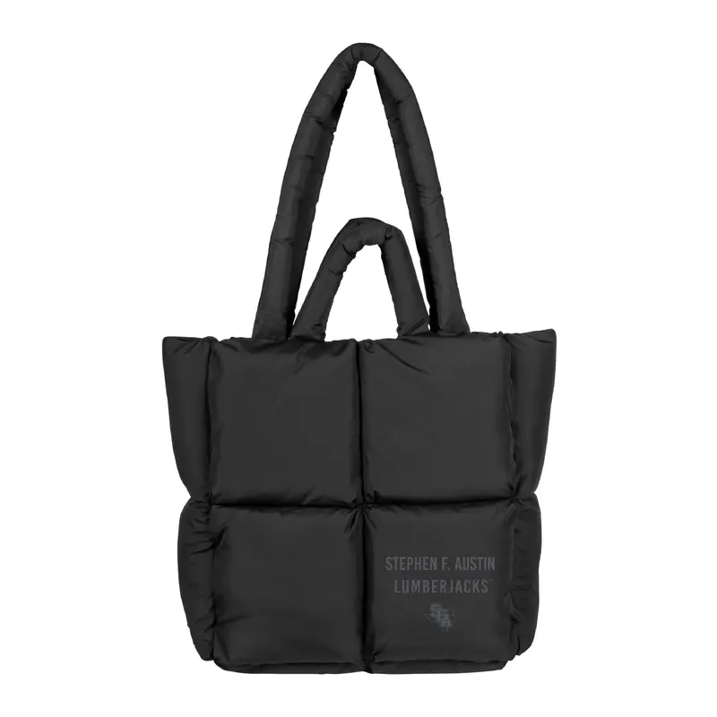 Stephen F Austin Black Puff Tote