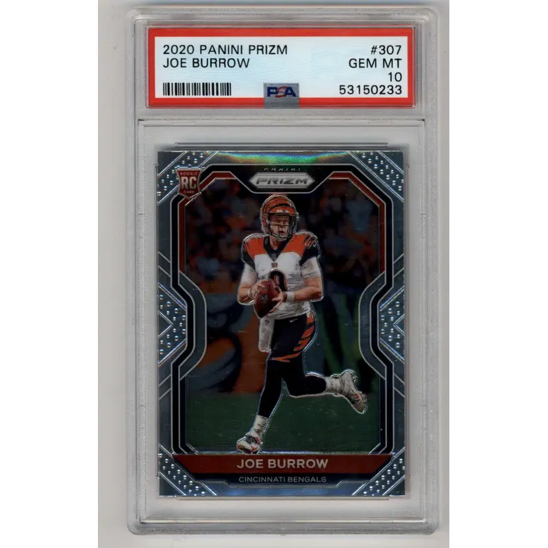 Joe Burrow 2020 Prizm #307 Rookie PSA 10 Gem Mint
