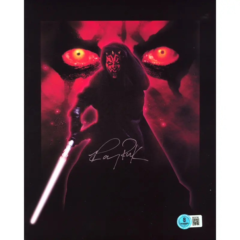 Ray Park Star Wars Episode I Authentic Signed 8x10 Vertical Photo BAS #BS20786