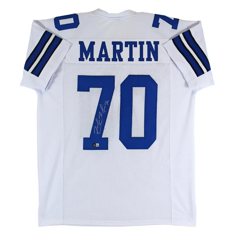 Zack Martin Authentic Signed White Pro Style Jersey Autographed BAS Witnessed