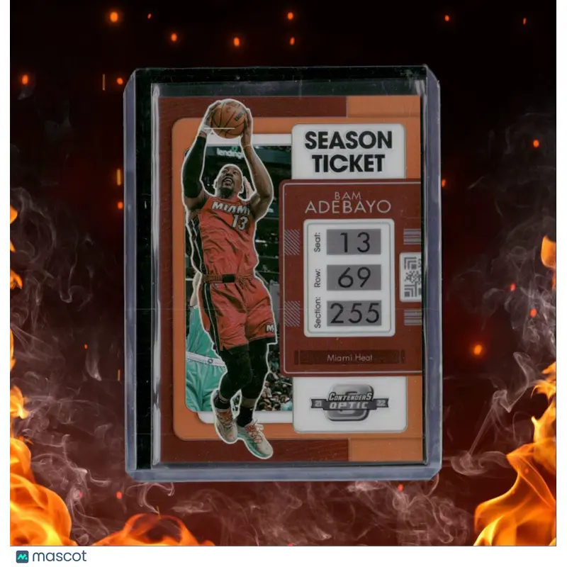 2022-23 Panini Contenders Season Ticket Orange Bam Adebayo 31/49 #63