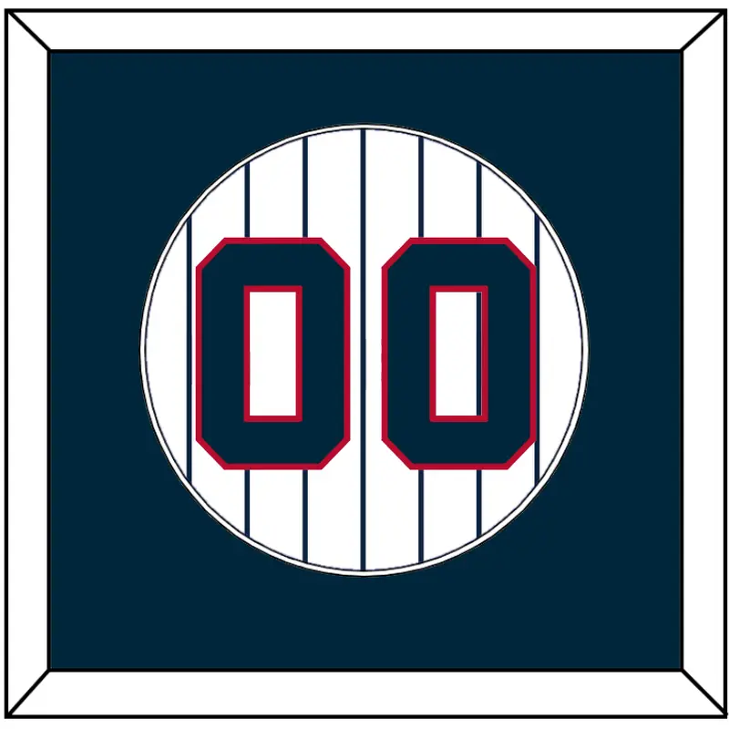 Minnesota Number - Home White Pinstripes (1970-1971) - Single Mat 1
