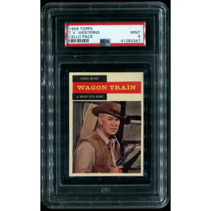 1958 Topps T.V. Westerns Unopened Cello Pack PSA 9