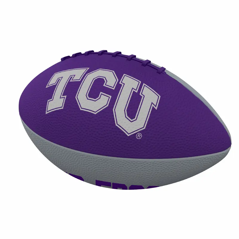 TCU Pinwheel Junior Size Rubber Football