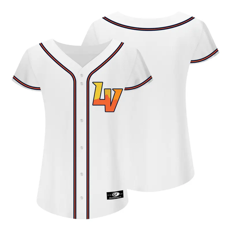 Women's OT Sports Home LV White Replica Jersey