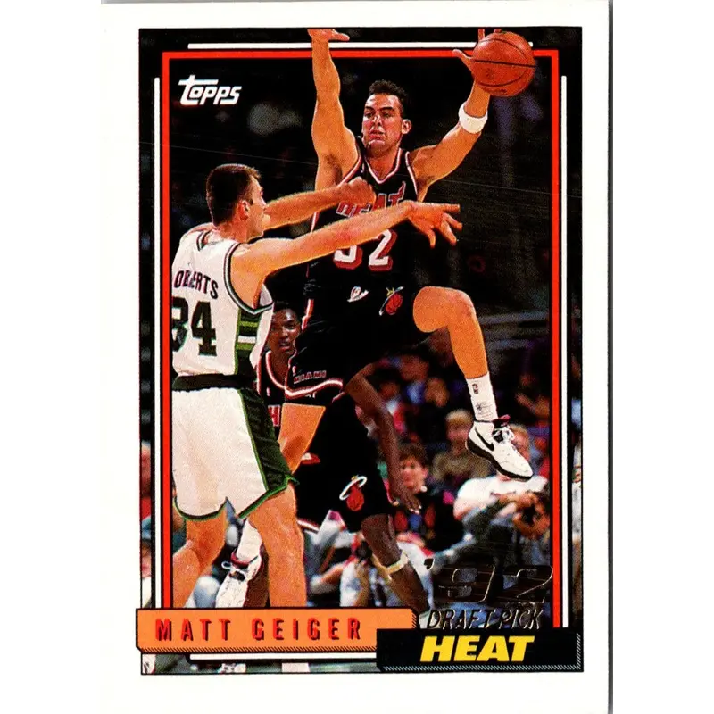 1992 Topps Matt Geiger #322 Rookie