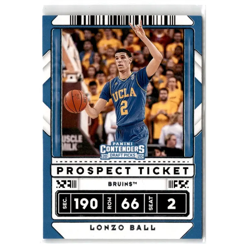 2020 Panini Contenders Draft Picks Ticket Lonzo Ball #46