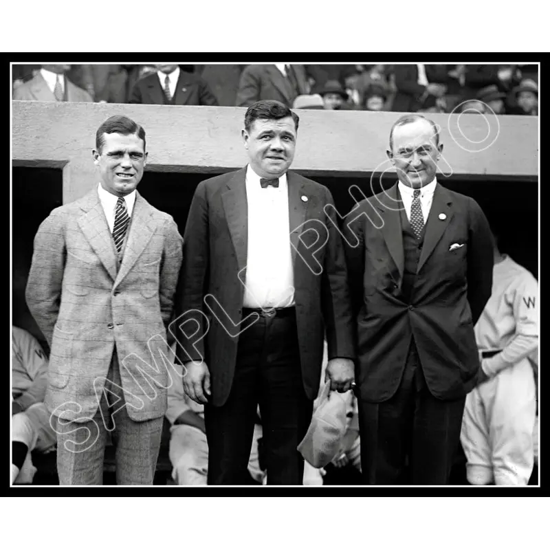 Babe Ruth Ty Cobb 8X10 Photo - George Sisler 1924 Yankees Tigers Browns - 2004