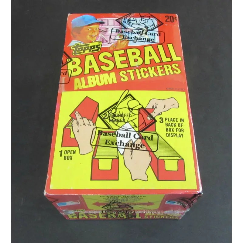 1982 Topps Baseball Album Stickers Unopened Box (BBCE)