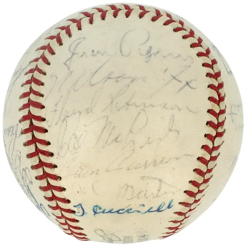 Nellie Fox 1961 Chicago White Sox Team Signed American League Baseball JSA COA