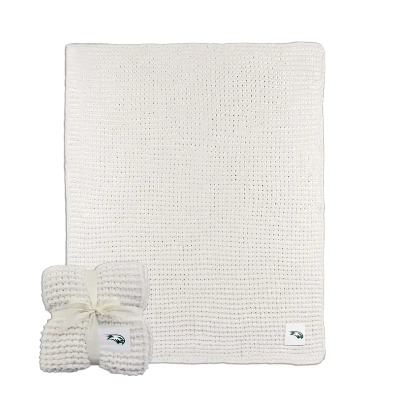 Wagner College Cable Knit Throw 50x60